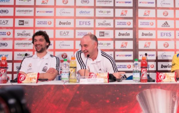 Pablo Laso y Sergio Llull.