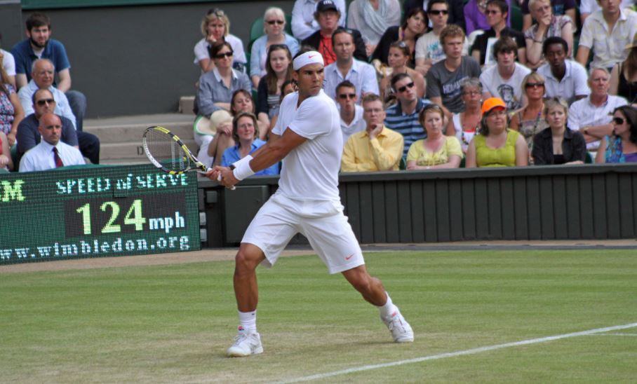 Rafa Nadal en Wimbledon.