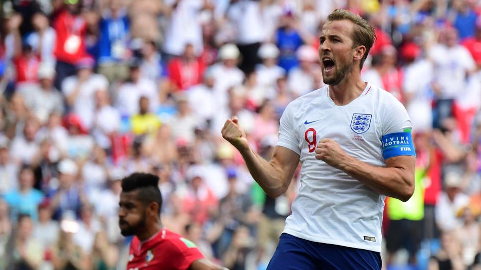 Harry Kane con Inglaterra.