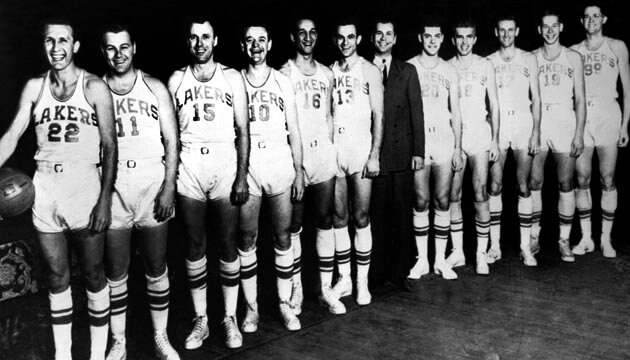 Los Minneapolis Lakers, el primer campeón de la NBA como hoy la conocemos.