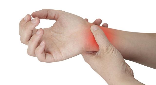 Dolor en la muñeca de la mano.