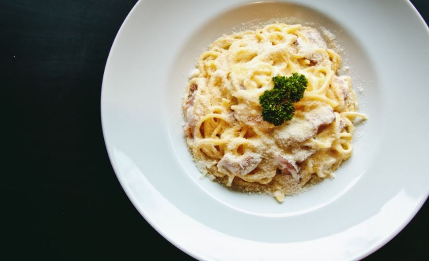 Espagueti a la carbonara.