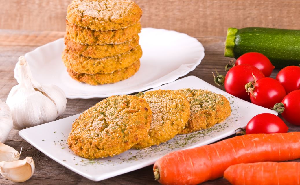 Receta de hamburguesa vegetariana.