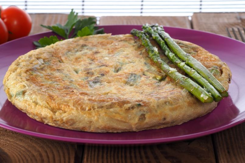 Tortilla de espárragos.