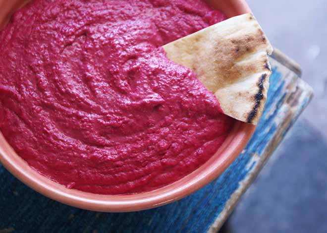 De todas las recetas de humus, la de remolacha es, probablemente, la más desconocida.