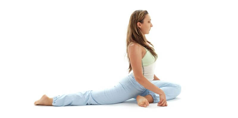La postura de la paloma es una pose de yoga muy beneficiosa.