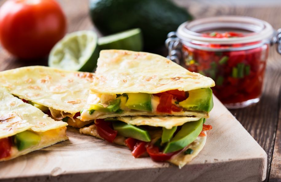 Quesadillas de aguacate.