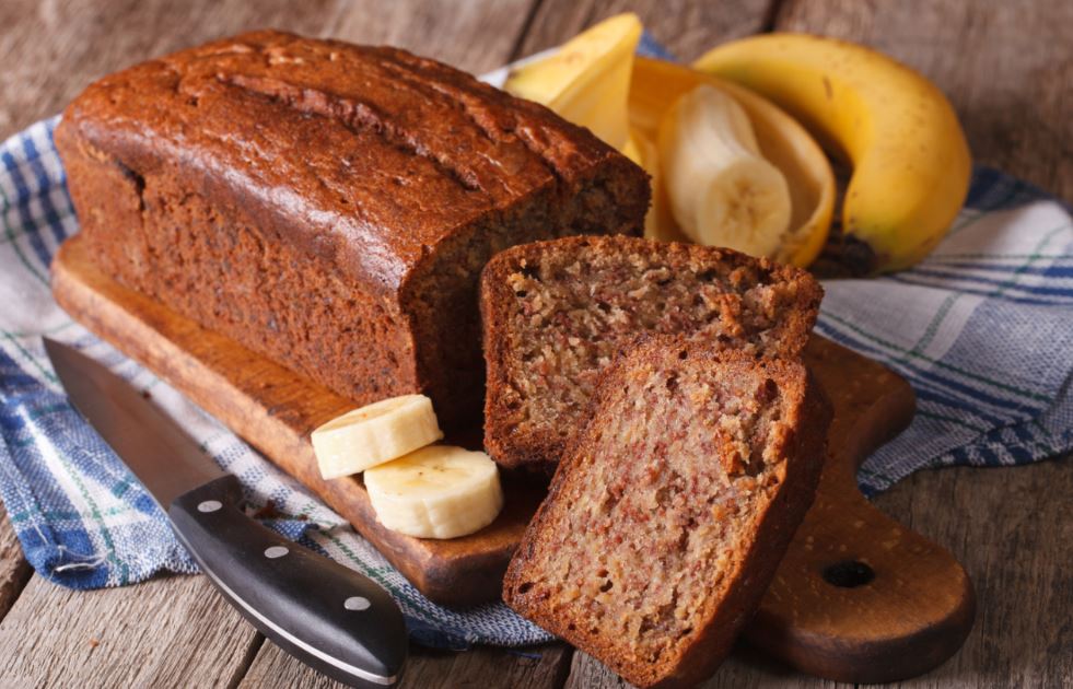 Receta de bizcocho con banana.