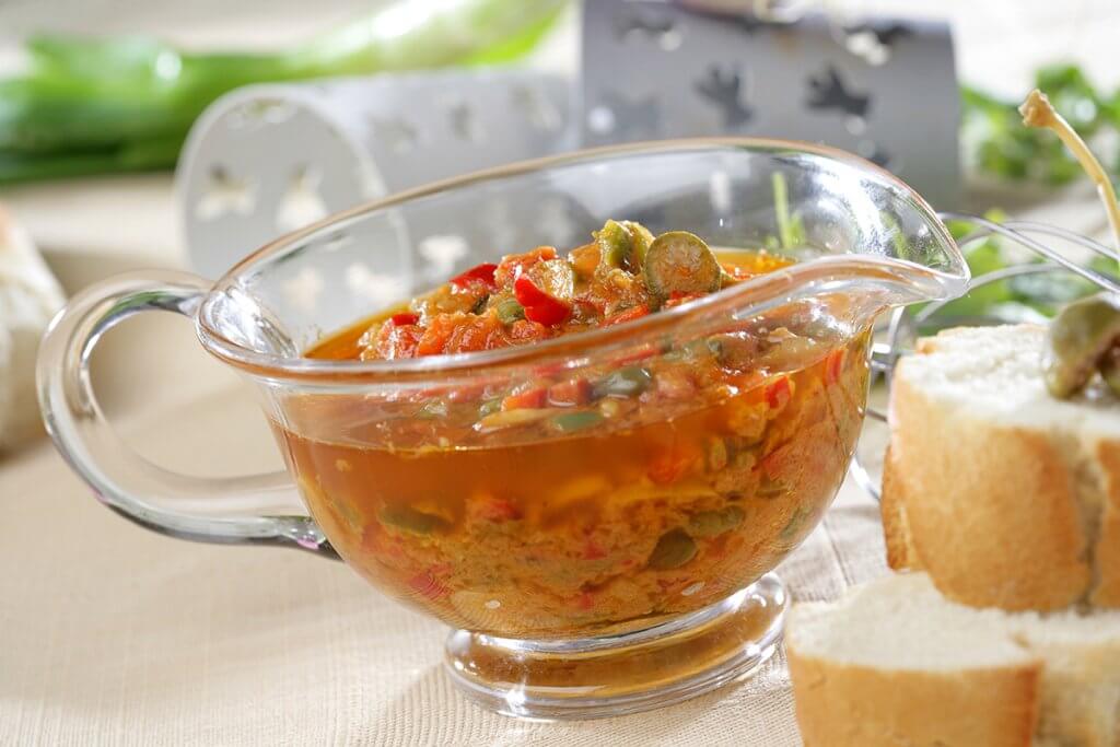 La salsa vinagreta caliente, otra excelente opción para acompañar las pastas.