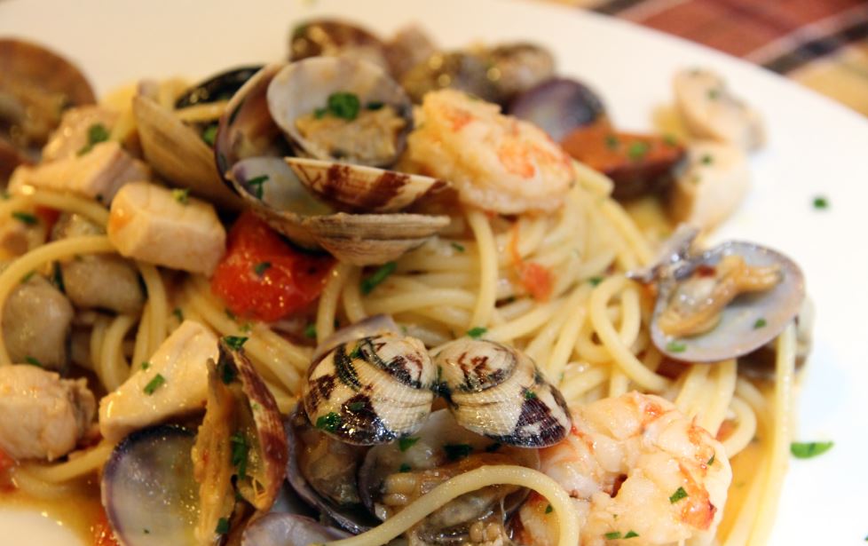 Spaguetti fruti di mare.