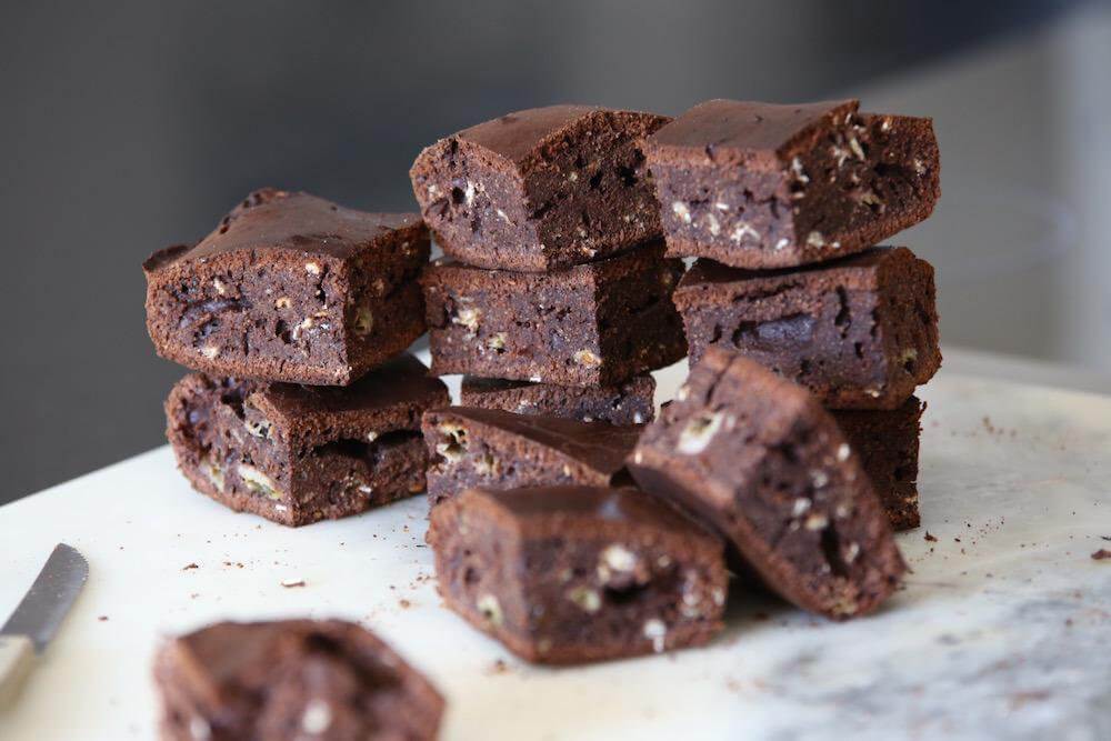 Las barritas de brownies también son una buena opción para los deportistas.
