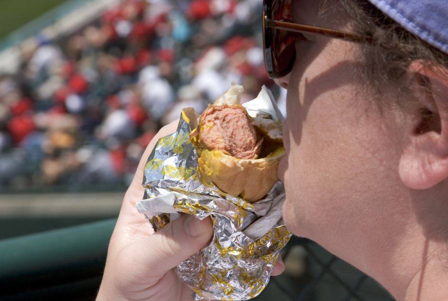 La comida en eventos deportivos.