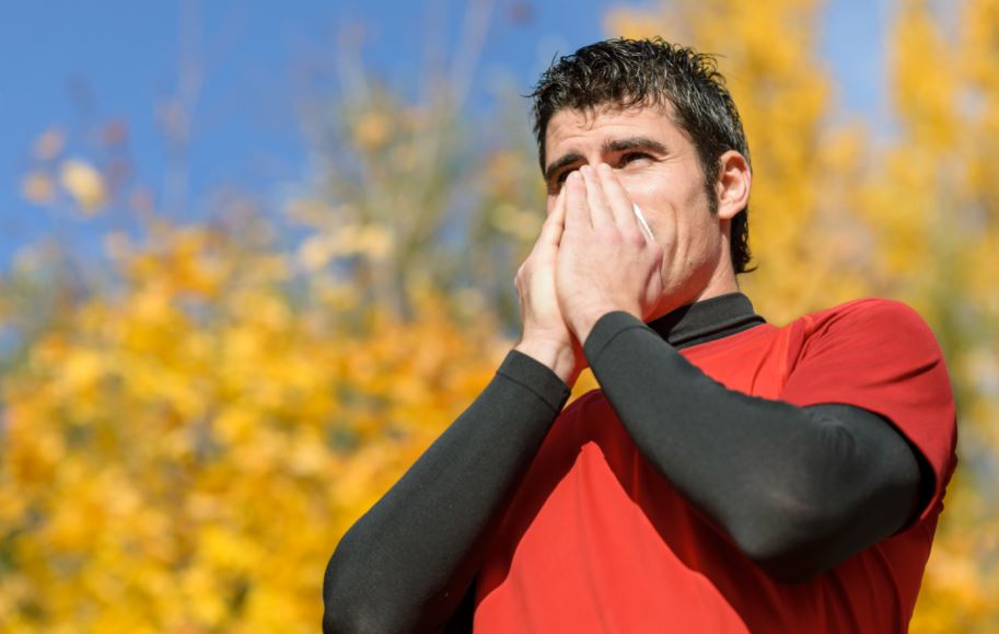 Correr con alergia al polen.