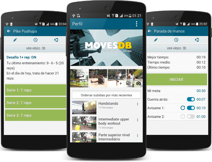 Las aplicaciones para calistenia ofrecen un amplio rango de movimientos.