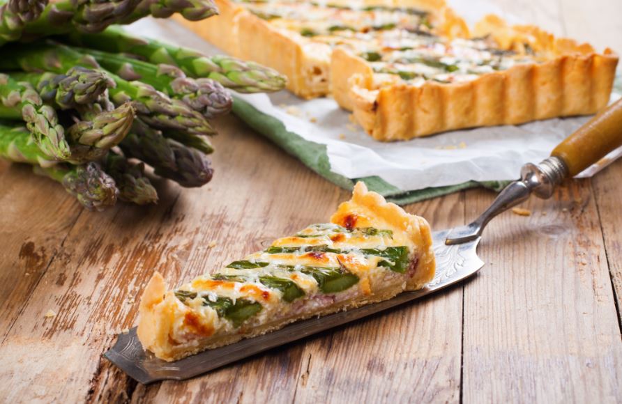 Quiche de espárragos.