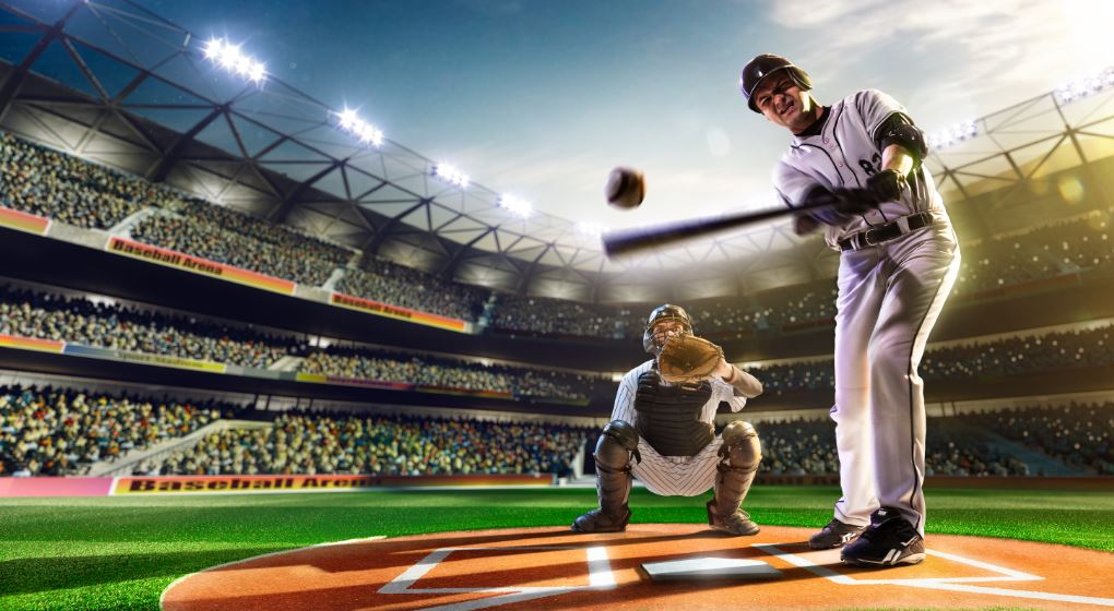 Batear en beisbol.