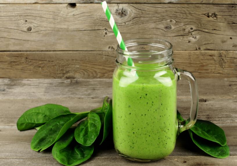 Batido de espinacas.