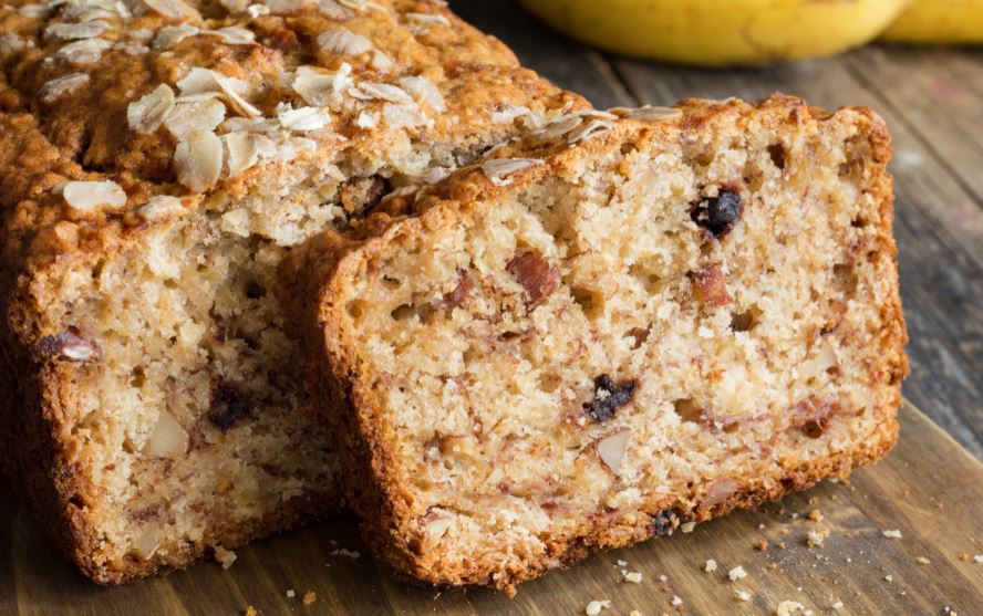 Bizcocho con frutos secos y semillas.