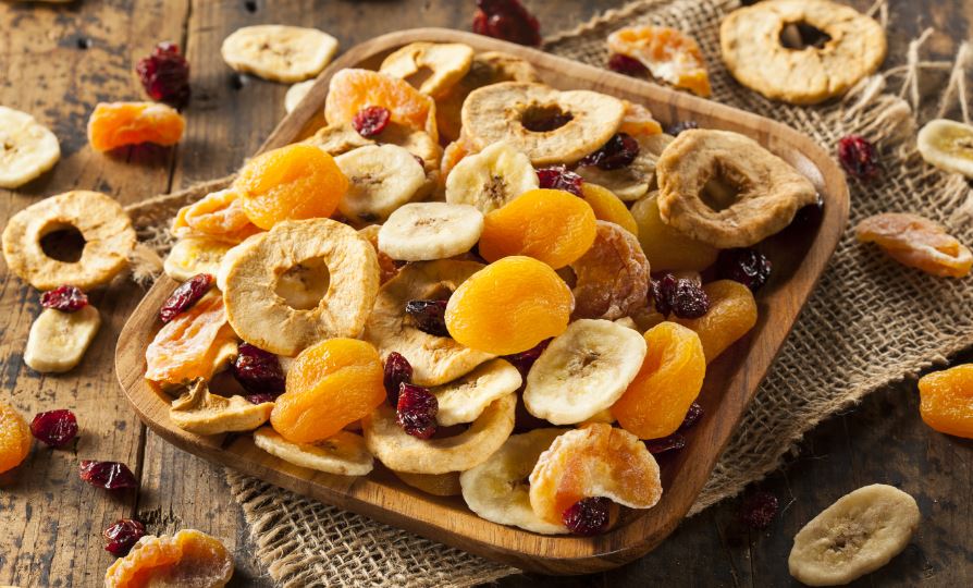 Fruta deshidratada.