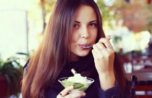Helados caseros con frutas