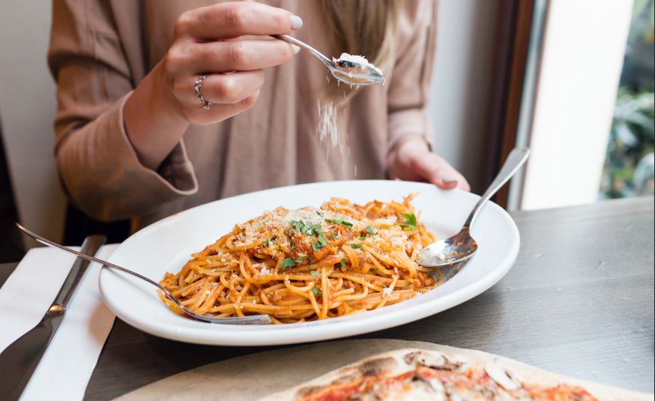 Plato de espaguettis.