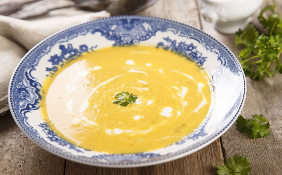 Sopa de zanahoria y coco