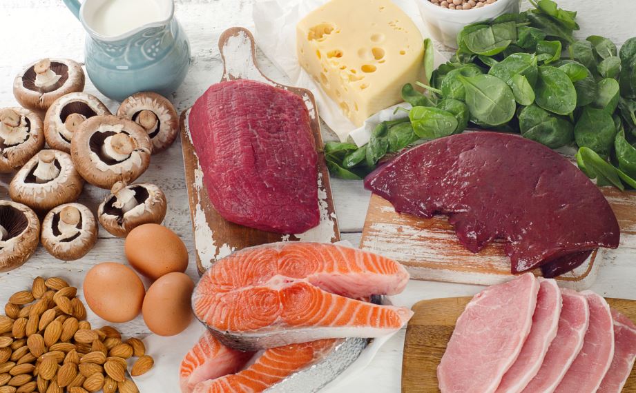 Alimentos con vitamina B.