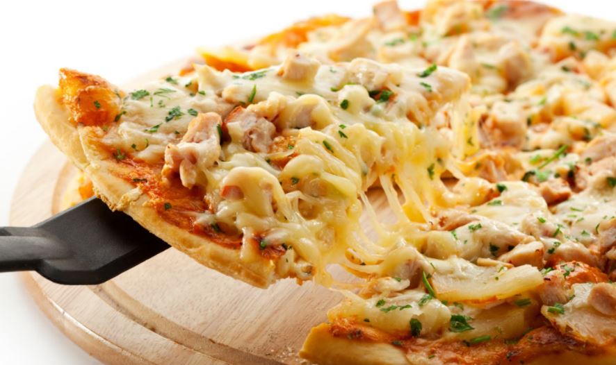 Pizza de pollo.