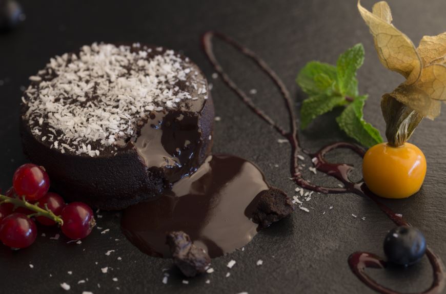 Coulant de chocolate.