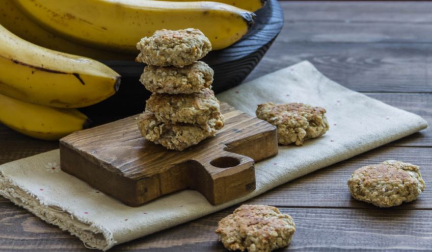 Galletas de avena y plátano.