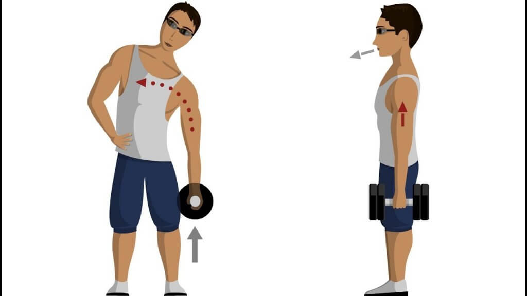 También es posible realizar ejercicios abdominales de pie.