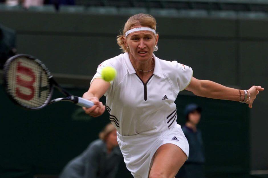 Steffi Graf, una de las mejores tenistas mujeres de la historia.