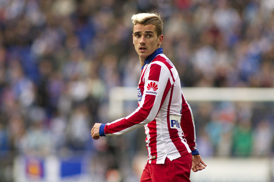 Antoine Griezmann jugando en Atlético de Madrid.