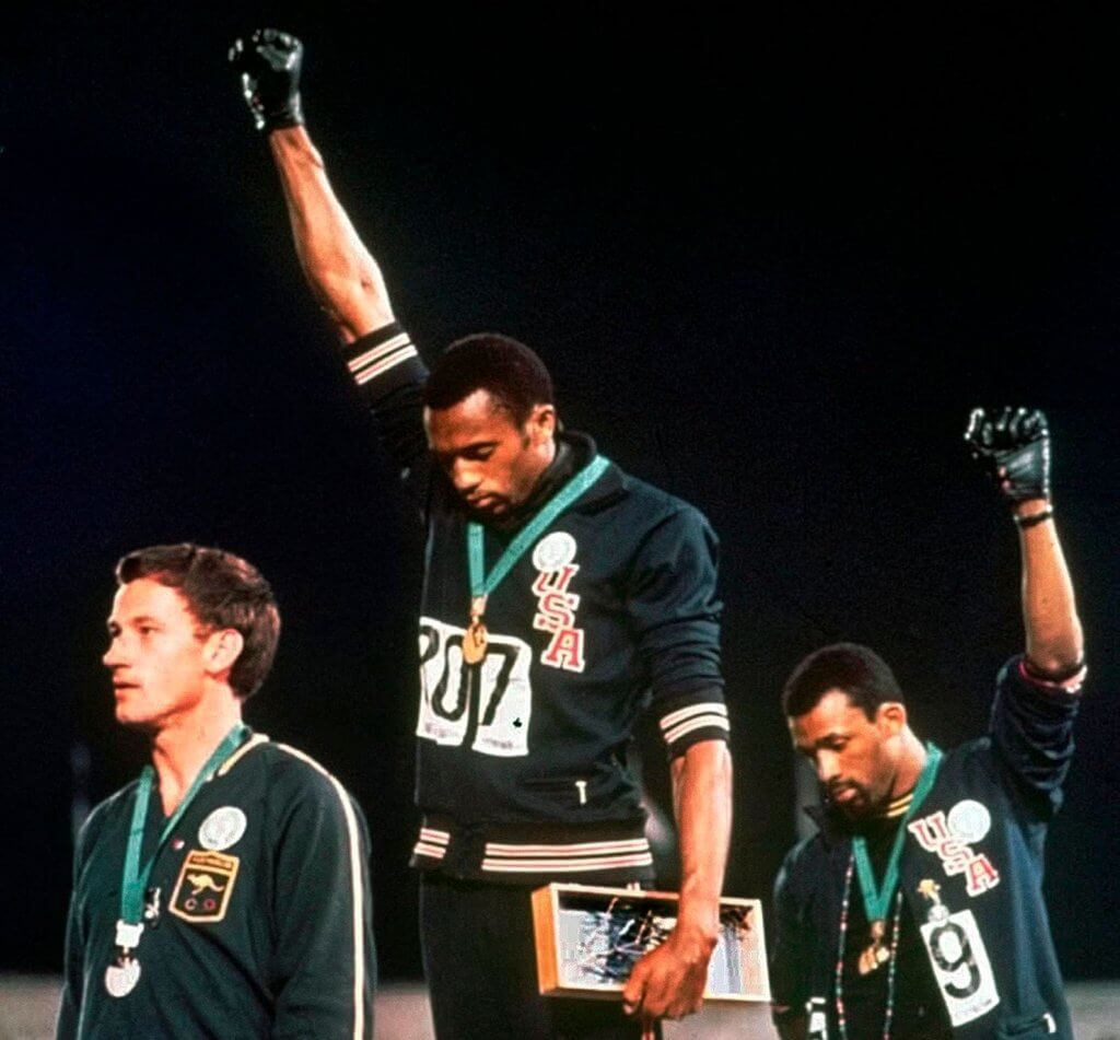 El 'saludo del poder negro' en los Juegos Olímpicos de 1968