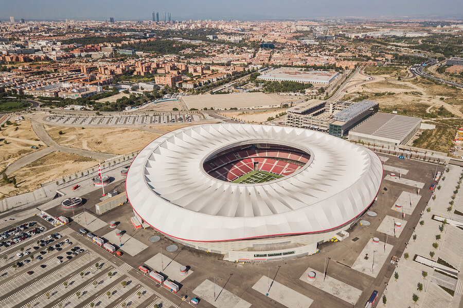 El Wanda Metropolitano es la casa del Atlético de Madrid.