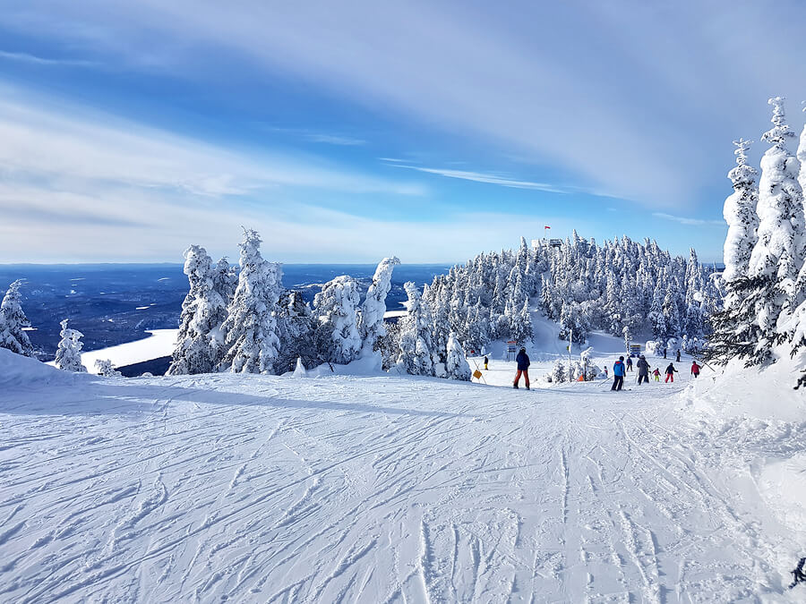 Pista de esquí del Mont Tremblant en Canadá.