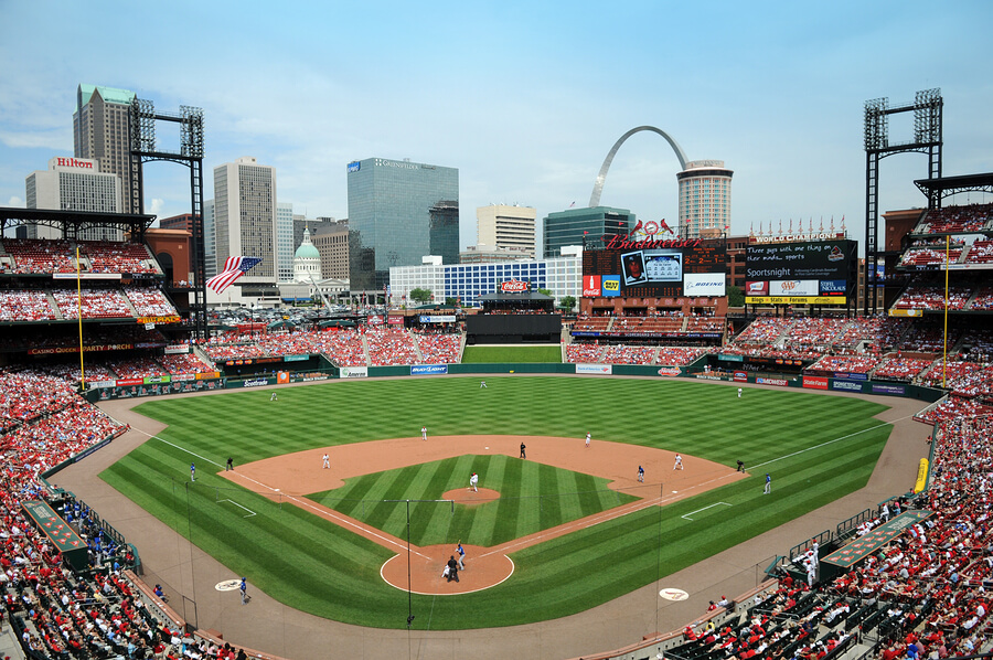 El Busch Stadium es uno de los más impresionantes del mundo.