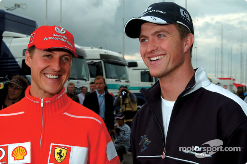 Los hermanos Schumacher, grandes pilotos de F1.