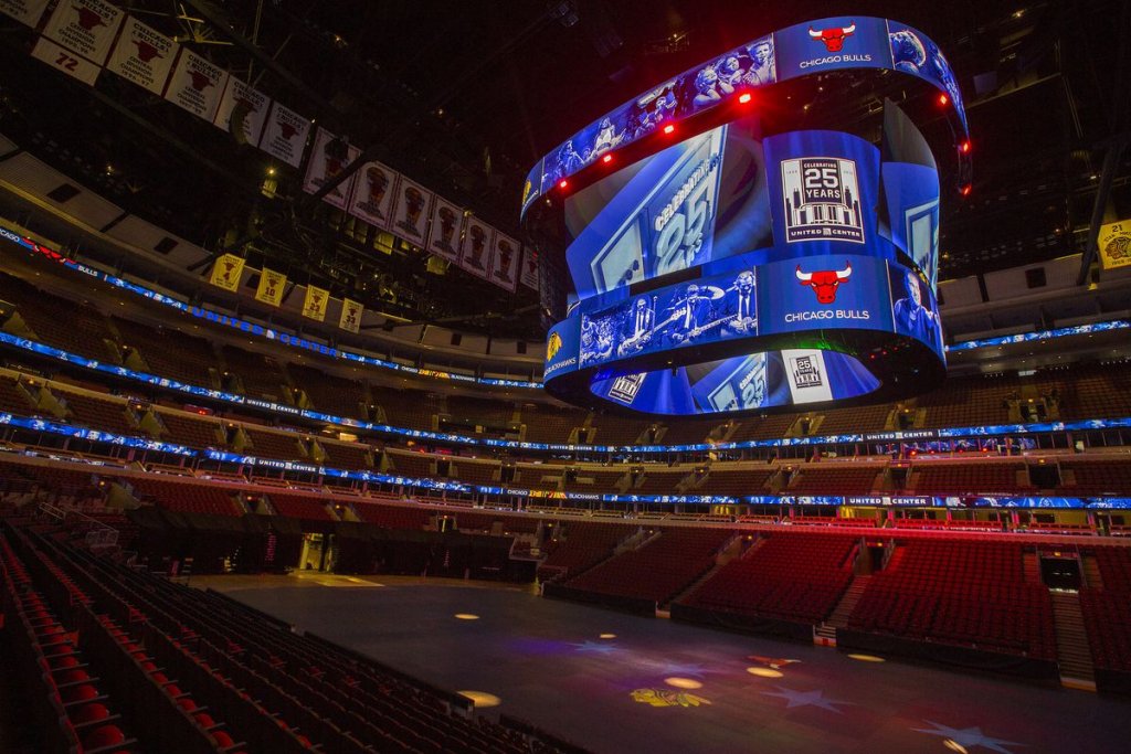 El United Center de Chicago, donde juegan los Bulls.