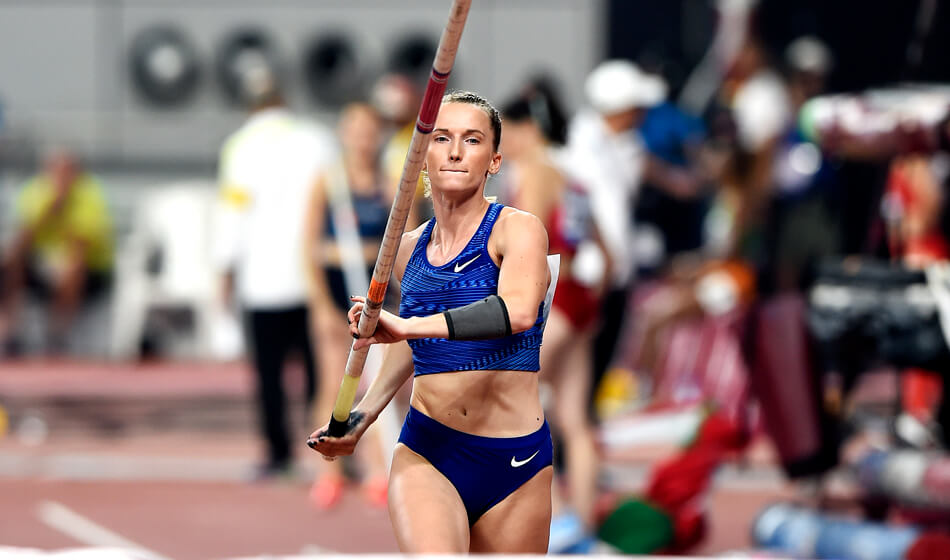 Sidorova compite ahora pero sin representar a Rusia.