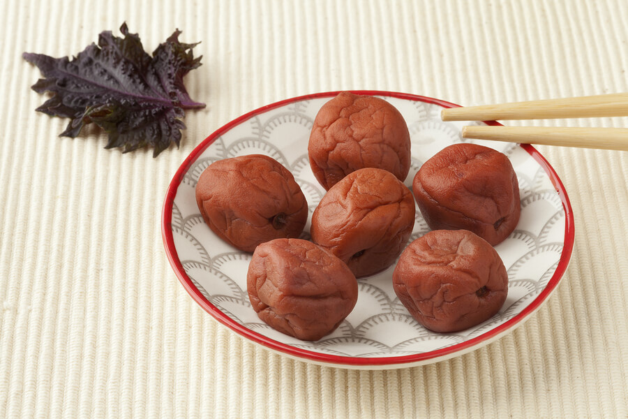 La ciruela Umeboshi es típica de Japón.