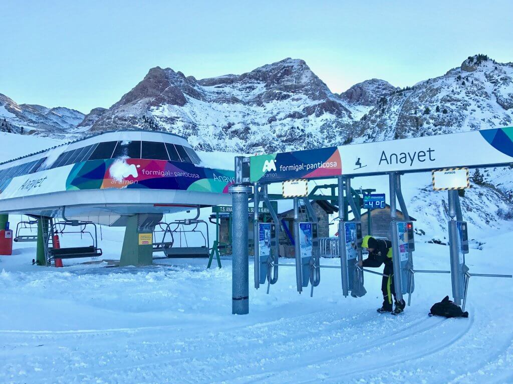 La estación de esquí Formigal-Panticosa en España. 