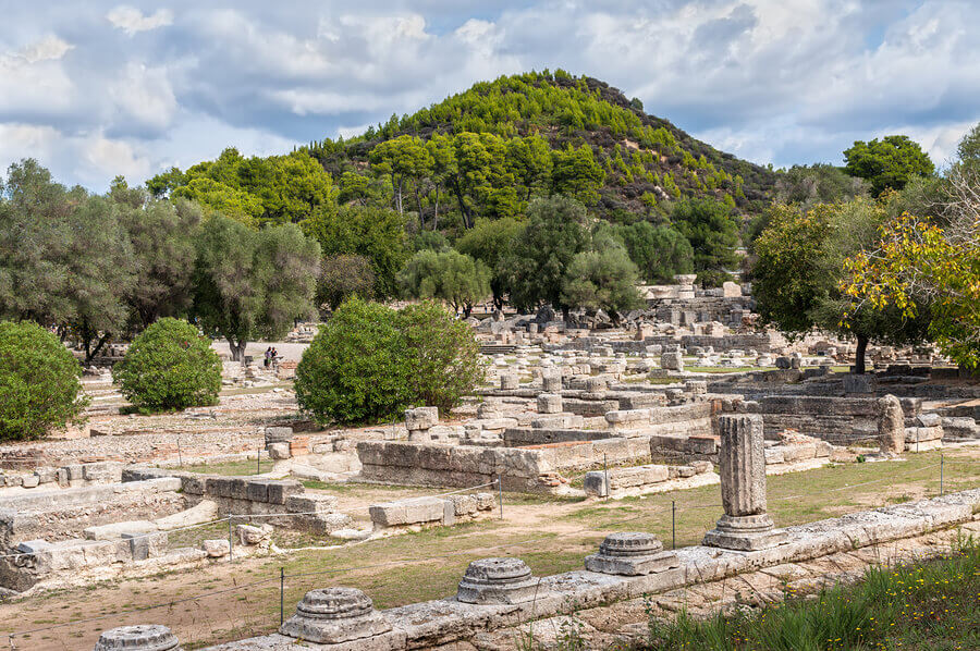 Olimpia era la sede de los Juegos Olímpicos de la Antigüedad.