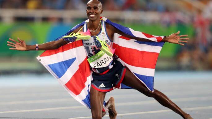 Mo Farah campeón en los Juegos Olímpicos.