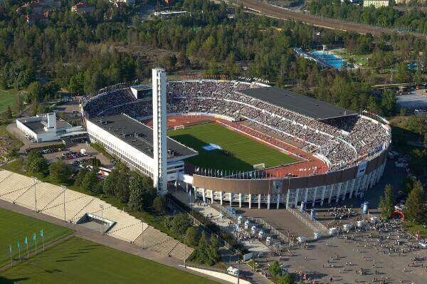 El de Helsinski es uno de los estadios olímpicos más famosos.