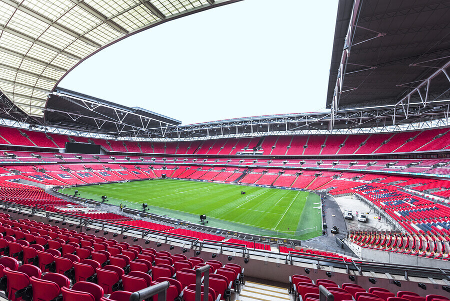 El Estadio de Wembley, ubicado en Londres.