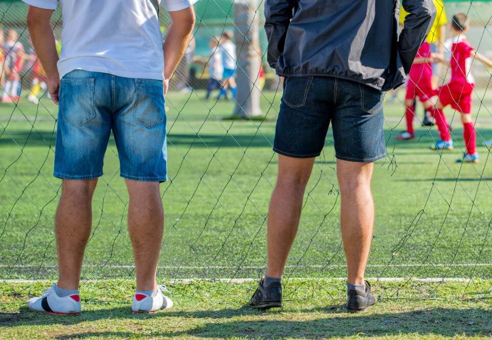 La influencia de los padres mientras los hijos compiten es muy importante.