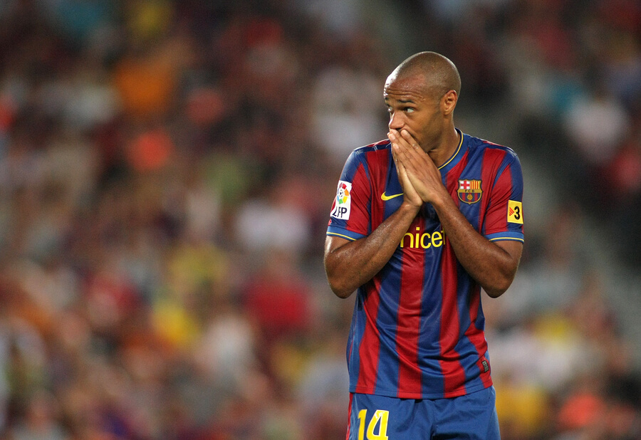 Thierry Henry en su etapa como jugador del Barcelona.