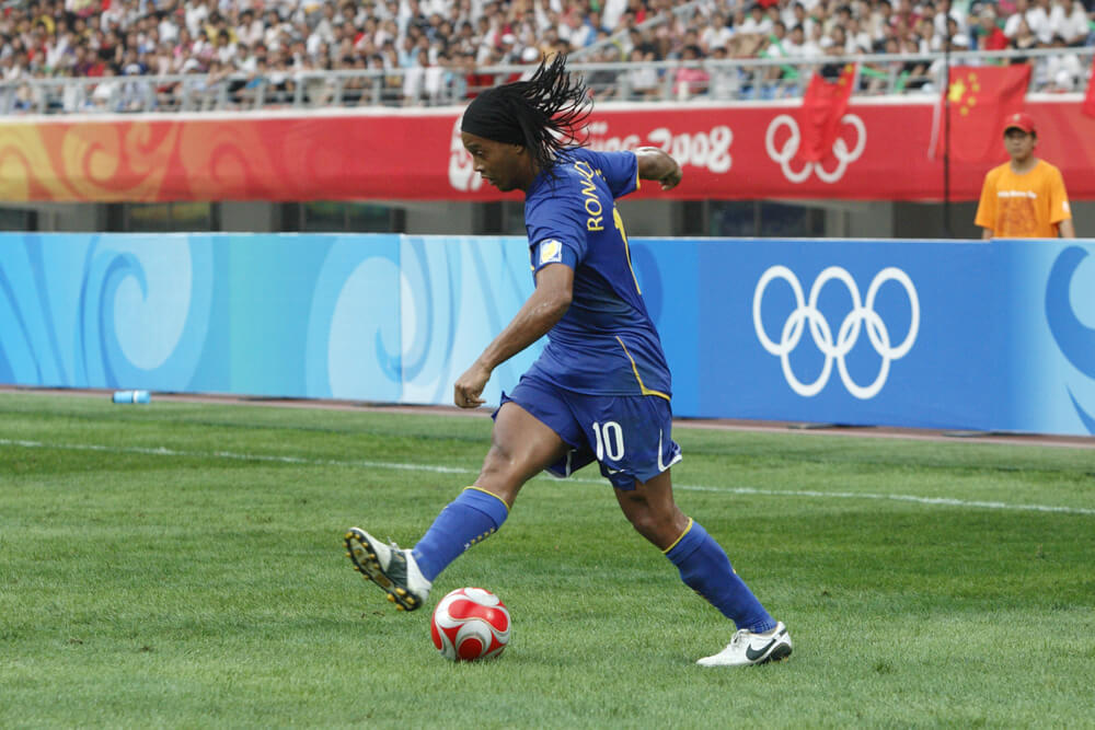 Ronaldinho, uno de los mejores '10' de la historia de la selección de Brasil.