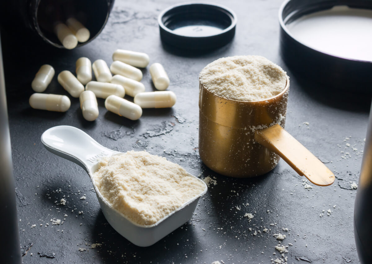 Suplementos creatina.